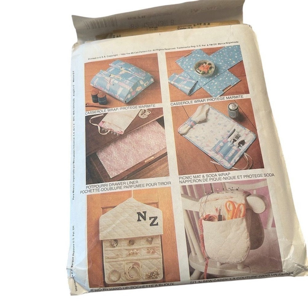 McCall's 6278 Crafts Pattern Nancy Zieman OS White 11 Quick Gifts Uncut 1992 - Picture 5 of 5